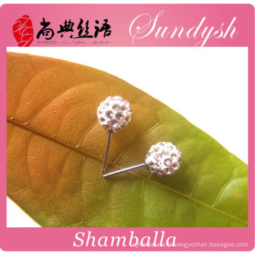 Boucles d&#39;Oreilles Dames Daily Wear Boucles d&#39;Oreilles Shamballa en Argent Sterling 925